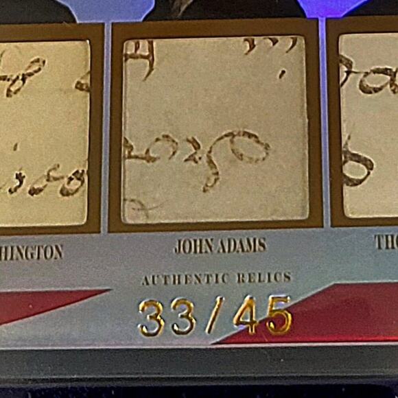 Authentic Presidents Washington, Adams and Jefferson Handwriting Relics History - Picture 3 of 6